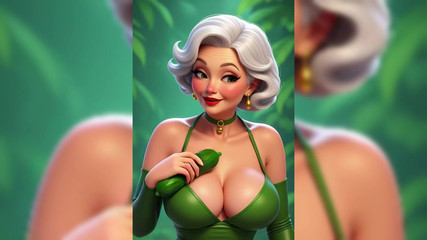 AI Porn: Oma gurken-animation