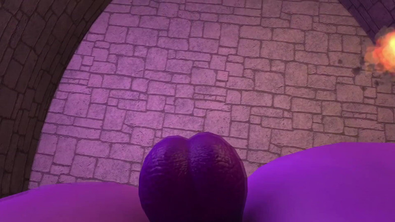 Wraith Futa: Demon Futa zincirlenmiş bir kızı gırtlağına kadar alıyor