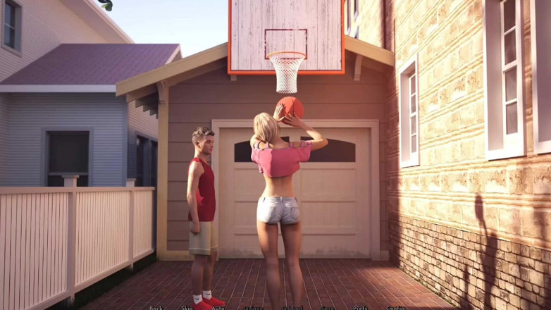 Johannes Gaming: AWAM #52 teaching Christine bow to play basketbal