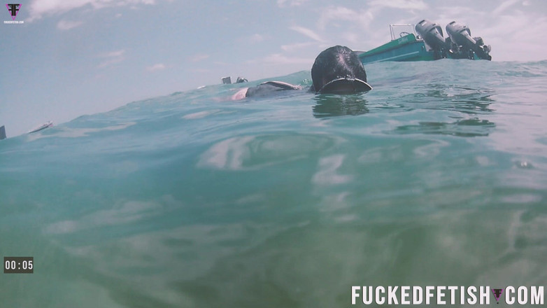 Fucked fetish: Free Diving Fins Under Open Sea Sexy Latina Goddess