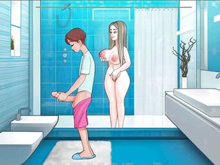 Cartoon Play: Catatan seks bagian 9 - kejutan di kamar mandi