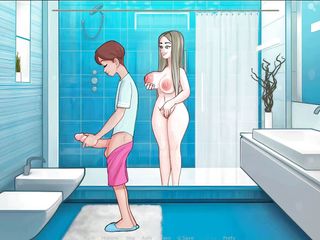 Cartoon Play: Sexnoteパート9 - シャワーで驚き