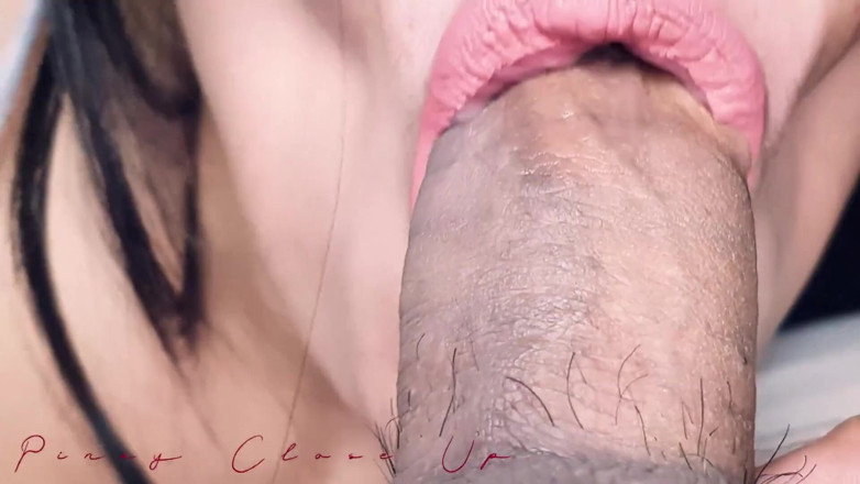 PinayClosedUp: Pinay Xtreme close-up pijpbeurt met mijn beste vriend asmr