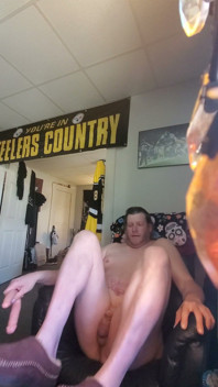 Lee Przybylowicz Hiding His Pathetic Little Sissy Clitty Behind a Water Bottle