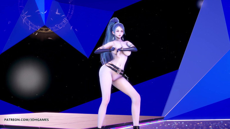 3D-Hentai Games: [MMD] (G)I-DLE - LATATA Kaisa menari telanjang liga legendaris KDA 4K 60FPS
