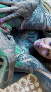 Tattoo Anal Gape Loving Girl Cumplay