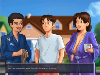 Cartoon Play: Summertime saga part 86 - fuck teen girl under a blanket