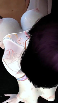 Geanimeerde Diva-godin: Rondingen in beweging - 3D-animatie Hentai