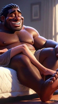 Submissive Man Grovels and Licks His Dominant Wife's Feet