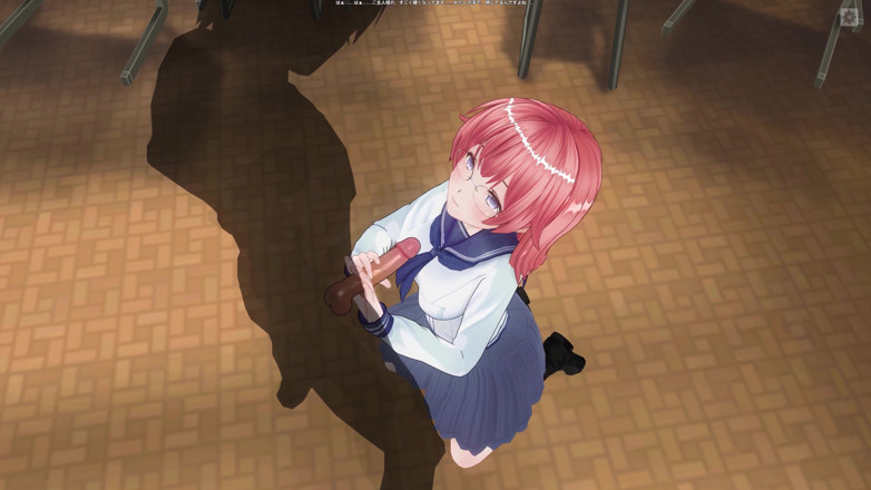 H3DC: 3D Hentai universitária masturbando pau para seu professor