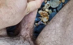 Jerking and Cumming Naked on a Non Nude Beach