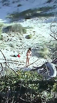 Young Lezzies Love Oil Massage on The Beach