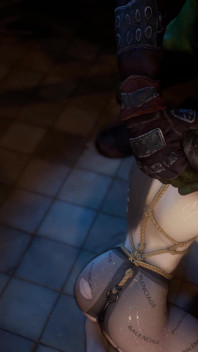 3DBBWアジアンMILFが巨大なモンスターのチンコに激しく犯される