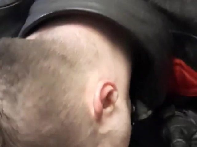 Leather Biker Sucks Dick by Men in Uniform Military (Kinky Sirius)