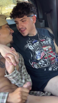 Velký Výstřik! Kouření My Dl Homie Auto Zábava Hardcore Gay