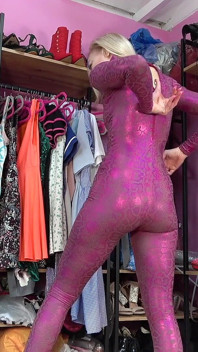 Interactive Gfe Series Shiny Catsuit Girlfriend Controls Your Stroke