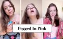 Elle Eros: Пеггінг у рожевому кольорі - сіссі робить пеггінг, відео від першої особи