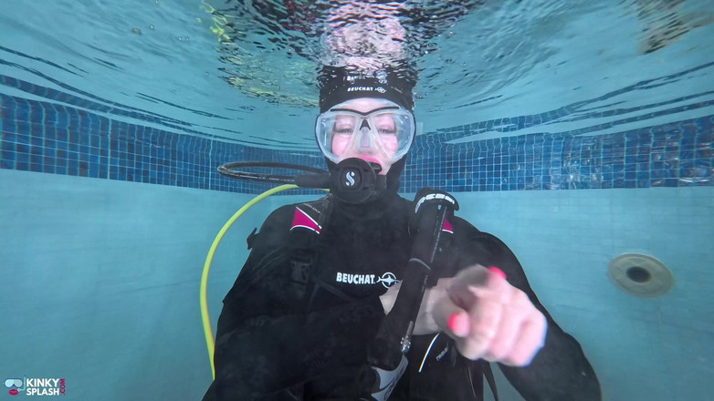 UKCuteGirl: Bubble Tease: Underwater JOI in Full Scuba Gear