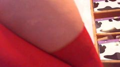 Italian Girl Smashes Her Ass and Pussy with Big Rubber Cocks for Her Teacher on Skype