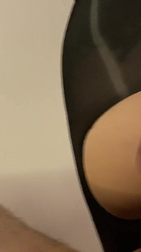 POV - Lap Dance and Ass Job in Nylon Bodysuit