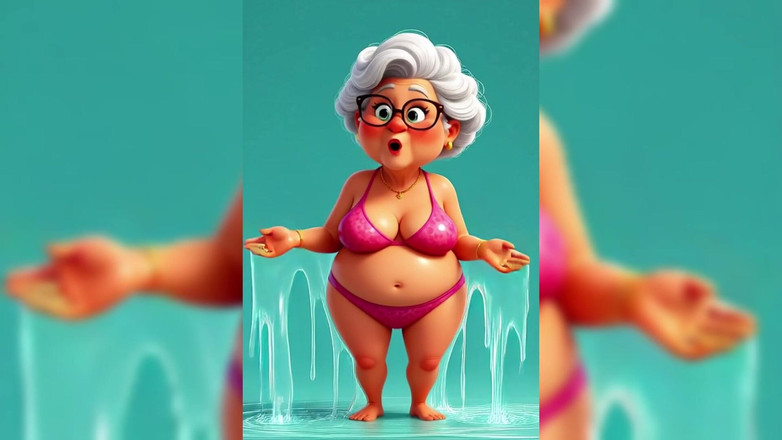AI Porn: Nenek animasi lengket berantakan