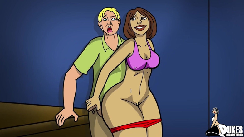 Dukes Hardcore Honeys: Büyük götlü orta yaşlı seksi kadın ağzı tıkanıyor ve sikiliyor