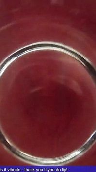 Fat Glass Dildo Inside View