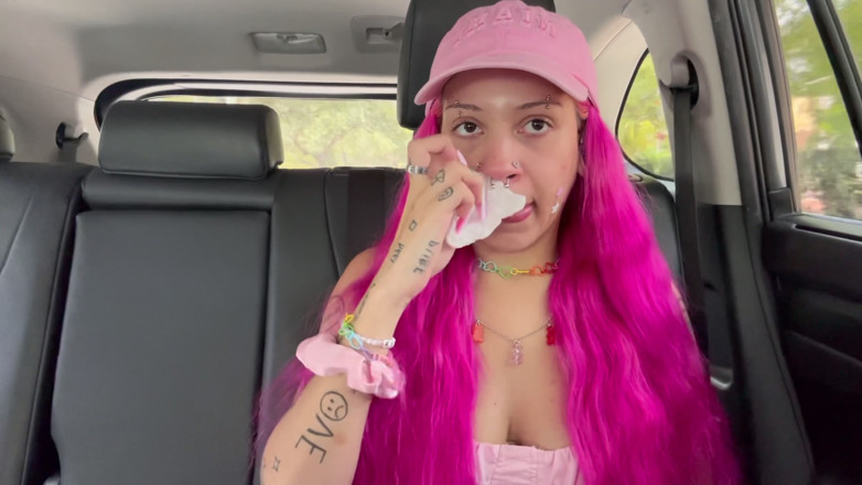 Nali Marie: Blowing My Nose in the Car POV Digging for Gold...