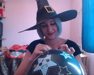 Cuteblonde666: Blowing balloons