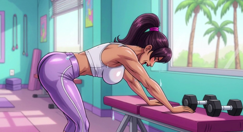 AI Porn: Sweaty Stretching Animations