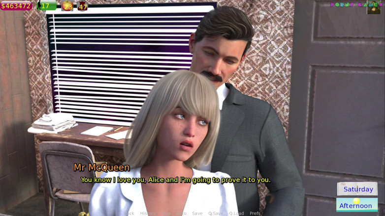 Porny Games: Alice im Wunderland von slow games - alter mann spritzt junge...
