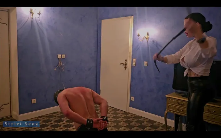Strict Senz: Miss Alessa Milano Whipping on Your Knees