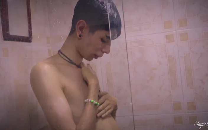 Magic C: POV You're Secretly Watching This Hot Latino Twink While He's...