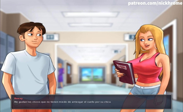 Cartoon Universal: Summertime saga part 165 - preso com loira no vestiário da faculdade (sub...