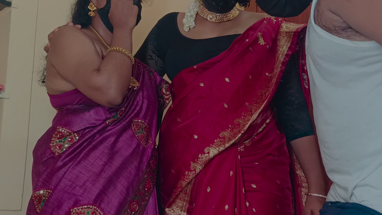 Laxi ammu: Des sœurs profitent d’une romance à trois au lit avec les...