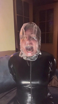 Těsná plastová taška a latex