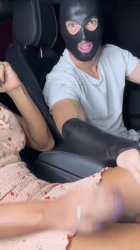 Gave Izabelli Frazão a Ride and Got Fucked Hard in My Car - Rode Her Shemale Cock on the Front Seat & Swallowed Her Cum