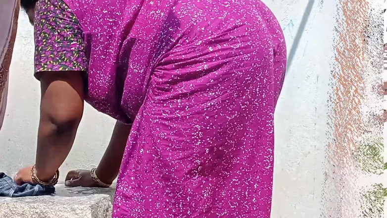Veni: Tamil esposa lavando roupa