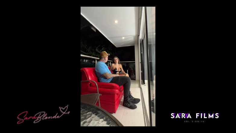 Sara Blonde: Behind the Scenes - Fucking and Sucking Her Lover's Big Cock...