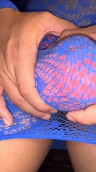 Beautiful Shemale with Her Cock Dripping with Cum