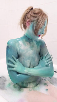 Cosplay Sally body Paint Bath chơi vú