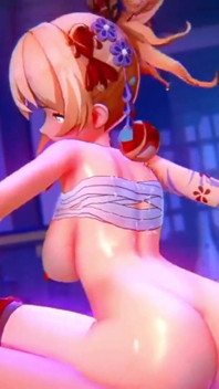Genshin Impact - đêm làm tình và ham muốn nóng bỏng của Yoimiya - Hoạt hình hentai 3d