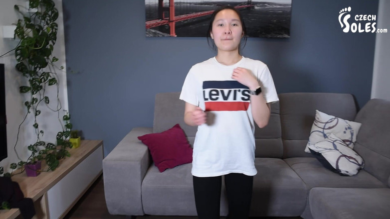Czech Soles - foot fetish content: Asian Girl Karate Kicks and POV Foot Worship