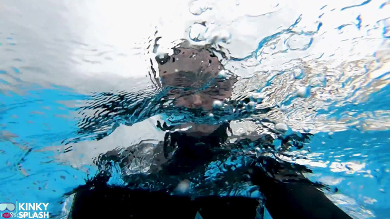UKCuteGirl Lucy Lauren: Wetsuit Bondage Mermaid Slippery Pool Kink with Fins, Rope &amp; Deep...