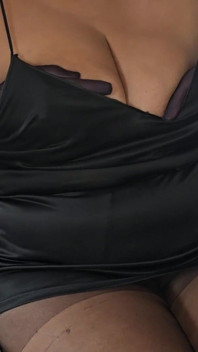 5 Inch High Heels, Stockings, Satin Nightie and Satin Gloves, Part of a Longer Video Thats Out on Friday.