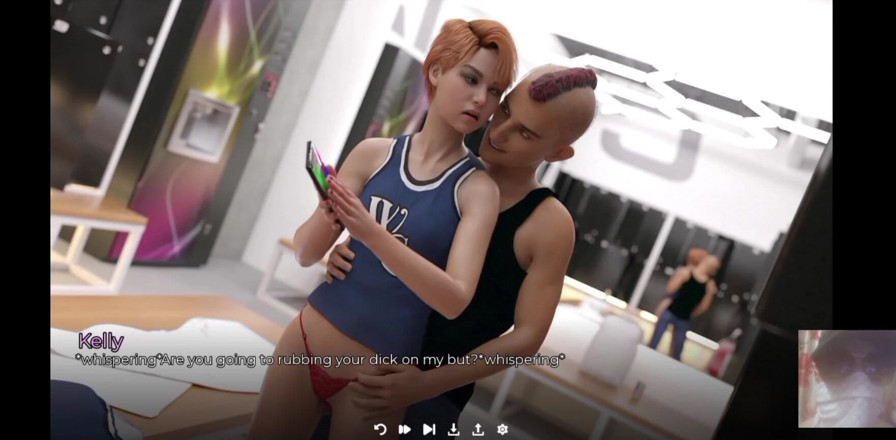 Dark Sam: 가장 친한 친구와 전화하는 동안 BF에서 바람을 피우는 귀여운 십대 소녀!