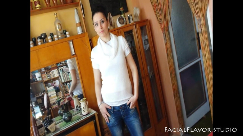 Facial flavor: Tina liebt erigierte Schwänze!