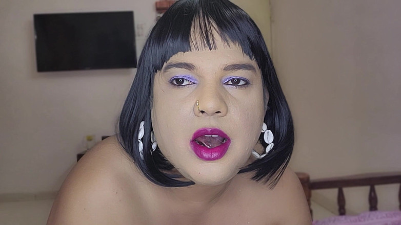 Indiansissychubby: Mitt nya utseende skulle du suga min kuk i detta