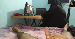 Aria Mia: Indická tetička Práce na počítači, Jsem Masturbat Vedle, Když se...