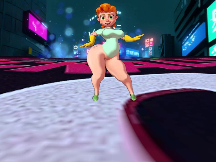 VR-Backalleytoonz: Duży tyłek MILF Twerking jej zajebty tyłek